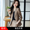 ALBB-咖色小西装套装女2023早秋新款韩版时尚修身职业装西服两件套 商品缩略图8