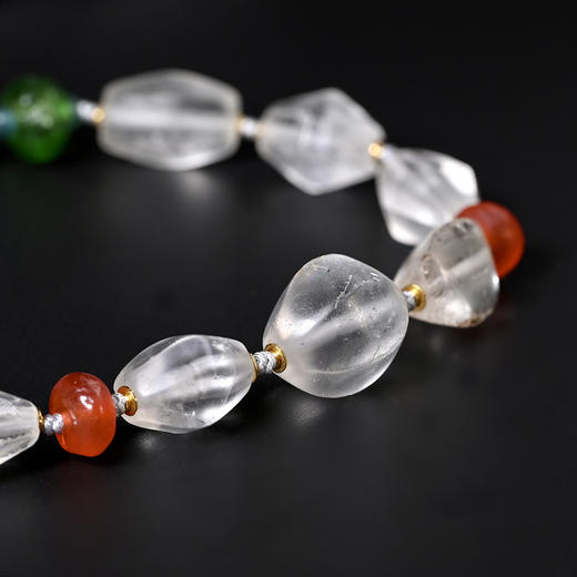 西亚高古白水晶+玲珑彩珠项链 商品图2