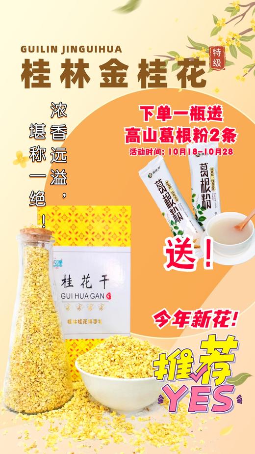 金桂飘香！【特级桂花干】桂林金桂  自然锁鲜  香气醇正 精挑细选 35克/瓶 商品图4