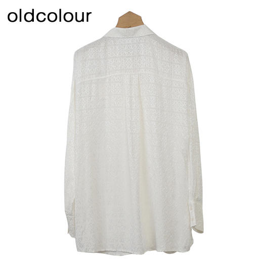 oldcolour简约通勤衬衫秋季新款设计感宽松长袖上衣女GO31063851 商品图3