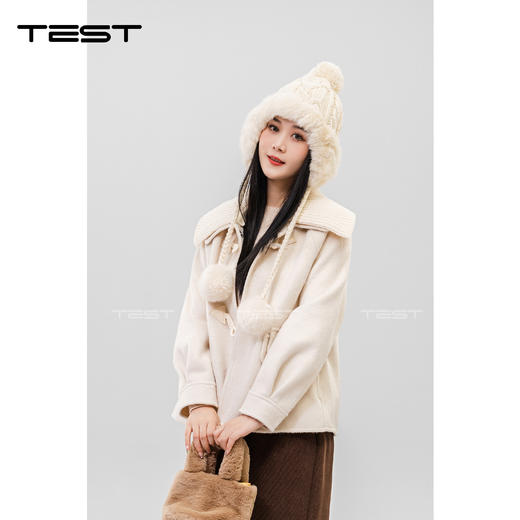 冬上新时尚优雅气质清新呢外套2234100 商品图0