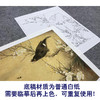 【大彩图】李晓明工笔画白描底稿斗方小品《白梅花鸲鹆》临摹勾线花鸟线稿K055 商品缩略图3