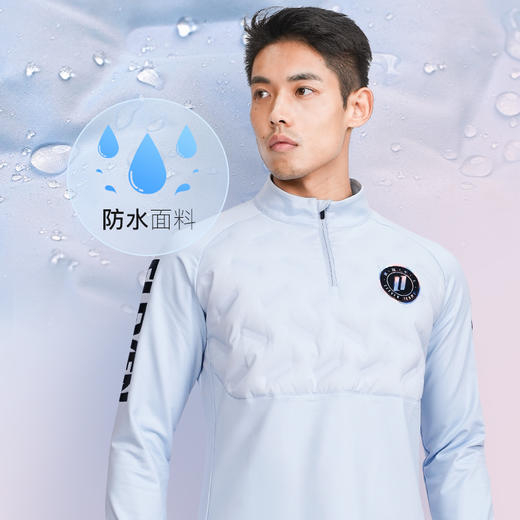 Eleventeams足球运动训练保暖半拉链半绒训练服成人男ELT23BRXL001 商品图2