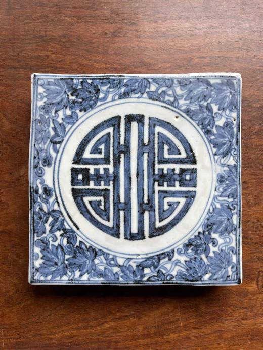 瓜藤团寿纹青花瓷地砖，顺丰包邮 商品图1