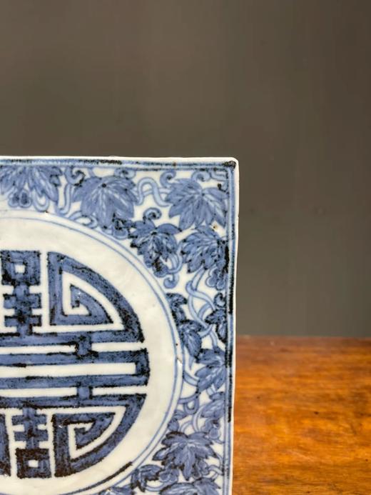 瓜藤团寿纹青花瓷地砖，顺丰包邮 商品图9