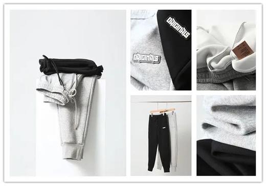 经典百搭日常系  冬季加绒运动休闲裤 商品图0