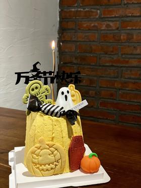 万圣节主题南瓜紫米乳酪蛋糕