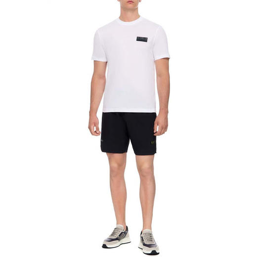 EMPORIO ARMANI EA7 男士徽标印花棉质圆领短袖T恤 白色 6RPT72 PJ8SZ 1100 商品图2