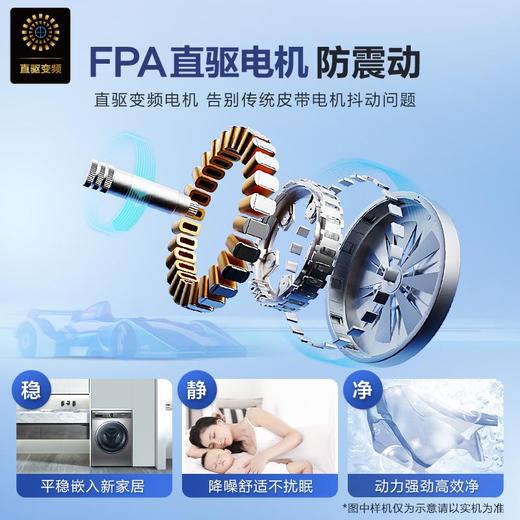 【2023新品】海尔精华洗直驱变频滚桶洗衣机058全自动10KG一级能效智能投放除菌除螨家用洗衣机 商品图6