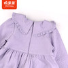 棉果果冬季新品女童水晶绒大翻领连衣裙M422700423612 商品缩略图8