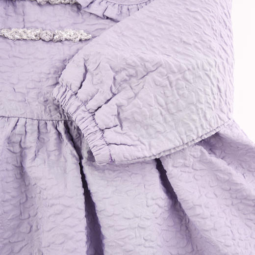 棉果果冬季新品女童水晶绒大翻领连衣裙M422700423612 商品图4