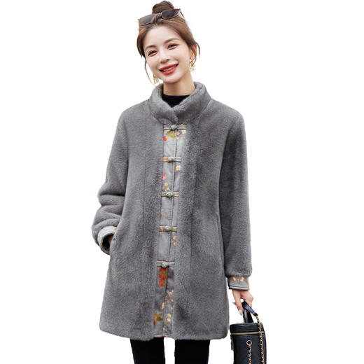 高贵妈妈冬装新款，中年女士水貂绒大衣短款中老年秋冬皮外套HR-ARE3398 商品图5