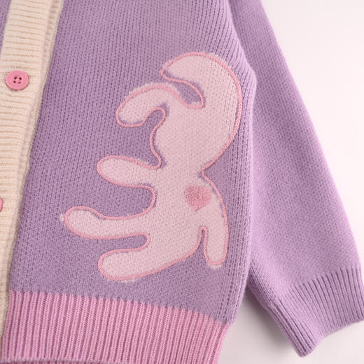 棉果果冬季新品女童包芯纱针织开衫毛衣M422161523613 商品图2