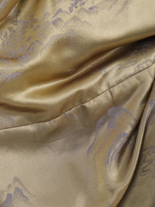 盛唐牡丹 |双面穿真丝提花青果领棉服外套 商品图6