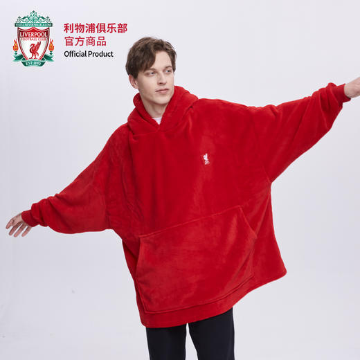 利物浦俱乐部官方商品 | 红色成人浴袍宽松休闲绒毛官方球迷正品 商品图1