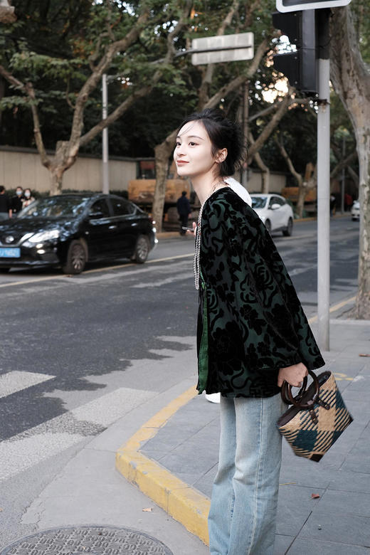 盛唐牡丹 |真丝丝绒双面穿女外套 商品图7