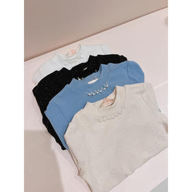 优雅珍珠打底衫