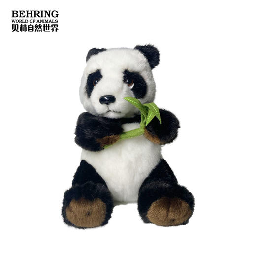 BehringWorld贝林自然世界17厘熊猫抱竹毛绒玩具博物馆文创产品 商品图1