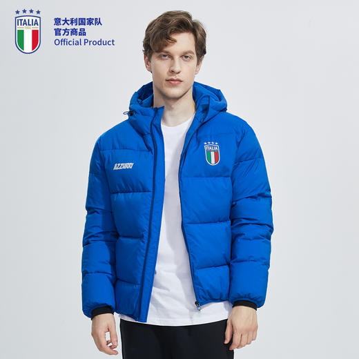 意大利国家队官方商品 | 新款蓝色棉服宽松男女同款童装面包服 商品图2