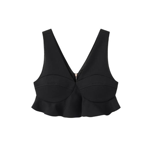 LIYIHAN 裹胸褶皱背心 Y233B09490 商品图3