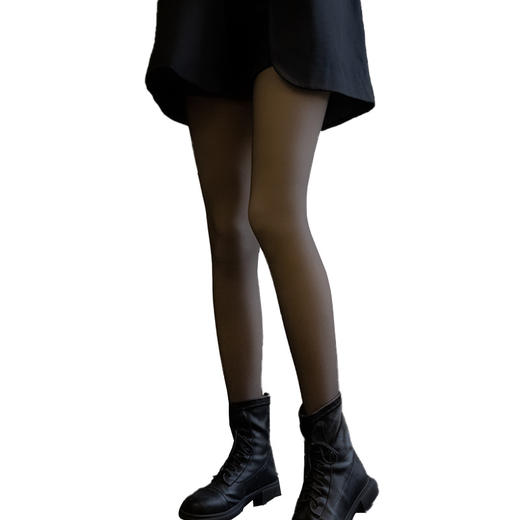 【美腿显瘦透肤！黑丝光腿双层器】加绒黑透肤丝袜女春秋冬加厚黑色透肤性感丝袜打底连裤袜连体裤丝袜黑丝 商品图4