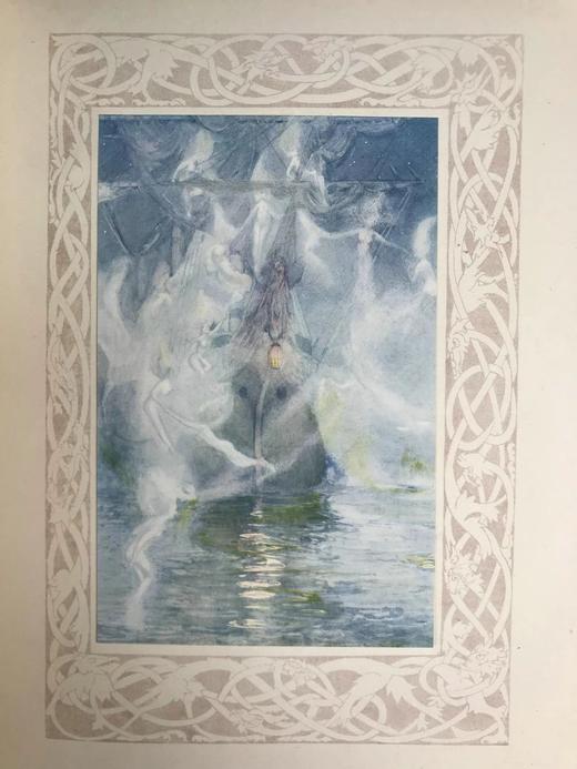1910年 柯勒律治《古舟子咏》 波加尼20幅彩色幻想插图 漆布精装大16开 商品图14