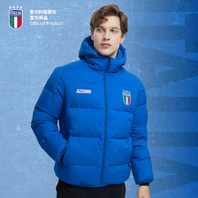 意大利国家队官方商品 | 新款蓝色棉服宽松男女同款童装面包服
