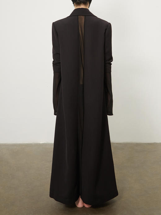 ranyepersonal｜coat 翘肩拼接褶皱设计长西装外套  [ 黑BODY23CO01] 商品图4