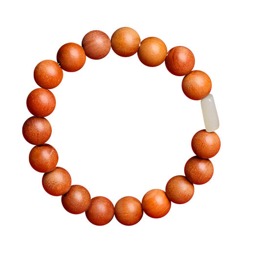 【推荐】桃木随形和田玉文玩手串 商品图4