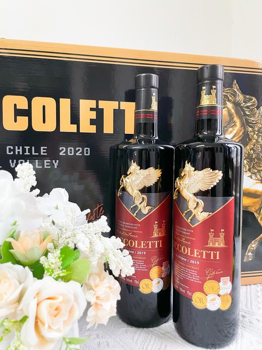 【750ml*6瓶礼盒装】法国原瓶进口红酒欧珂莱蒂·金马珍藏干红葡萄酒ds（gz） 商品图0