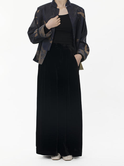 盛唐牡丹 |真丝丝绒阔腿裤 商品图6