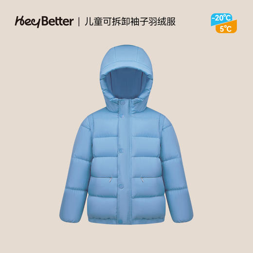 (特价包邮)HeyBetter袖子可拆的鹅绒羽绒服（四种颜色) 商品图1