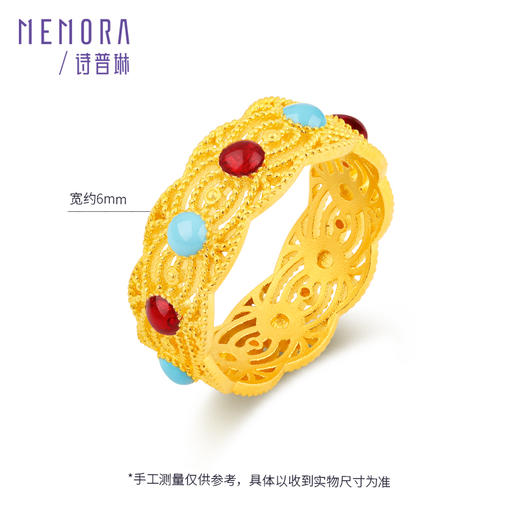 古法花丝黄金戒指足金国风金戒指送女友礼物【按克计价黄金1】MEMORA诗普琳GRE03101（线上专供） 商品图6