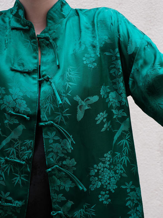 盛唐牡丹 |限量款/东方雅韵喜上眉梢真丝提花外套 (不夹棉) 商品图2