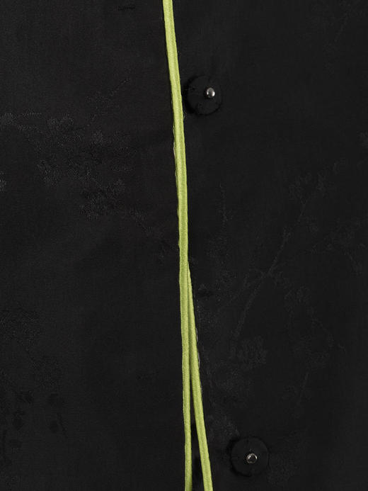 瑕疵 |盛唐牡丹| 繁花似锦真丝锦缎+香云纱两面穿手推绣马甲[特价品](特殊商品不退不换) 商品图8