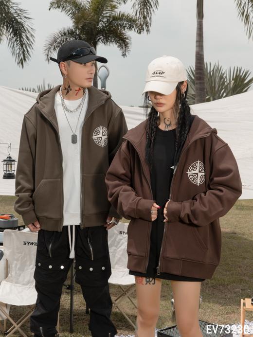 男加绒卫衣外套73230 商品图5