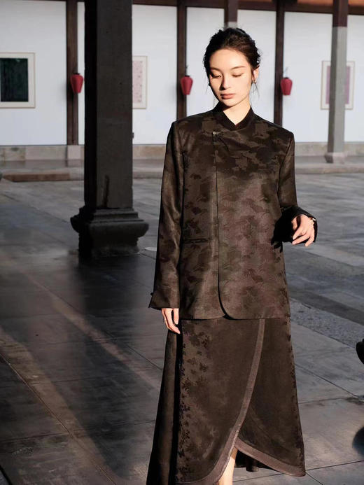 盛唐牡丹 |香云纱斜襟女上衣 商品图2