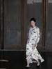 盛唐牡丹 |水墨喜上眉梢真丝丝绒女长裙 商品缩略图1