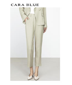CARA BLUE中腰半松紧经典女裤
