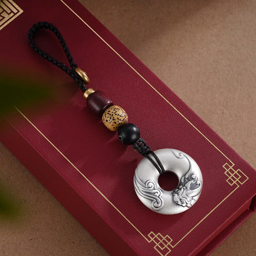 子佩集S999银平安喜乐钥匙扣【DZ712】平安扣纯银2310 商品图1