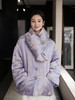 盛唐牡丹|真丝提花蕙兰纹夹绵棉服(配围巾) 商品缩略图1