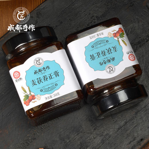 【麦茯养正膏268g瓶装】成都手作非遗膏方 精选道地原料 48小时慢火细熬 热水冲饮调理养生即食膏 非遗技艺手工传统熬制 零添加  老人小孩儿童可食 商品图5