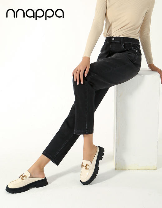 梭织弹力磨毛老爹牛仔裤PA29265 商品图3