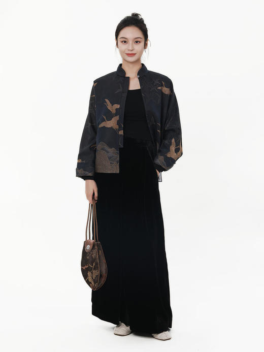 盛唐牡丹 |真丝丝绒阔腿裤 商品图4