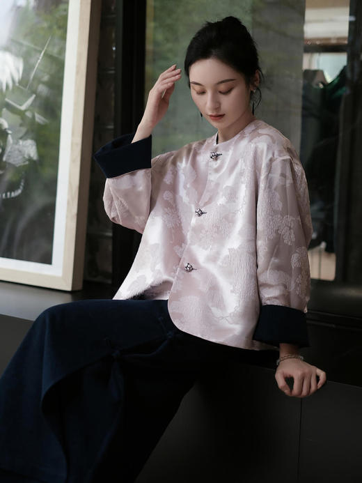 盛唐牡丹 |牛仔盘扣一步裙 商品图9