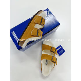 尘衣｜秋冬羊毛双大巴扣拖鞋