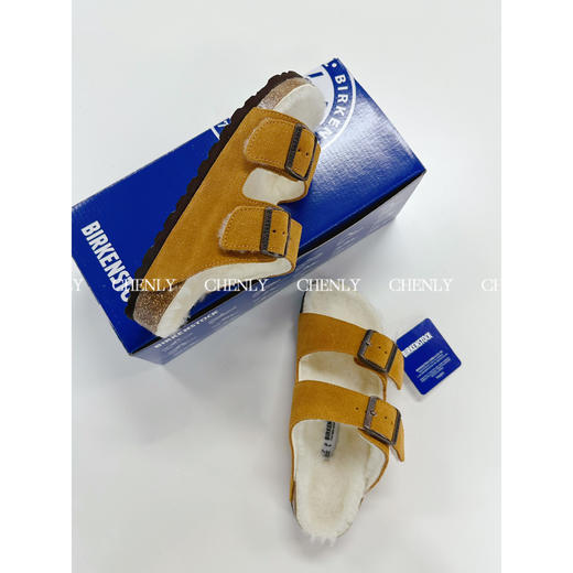 尘衣｜秋冬羊毛双大巴扣拖鞋 商品图0