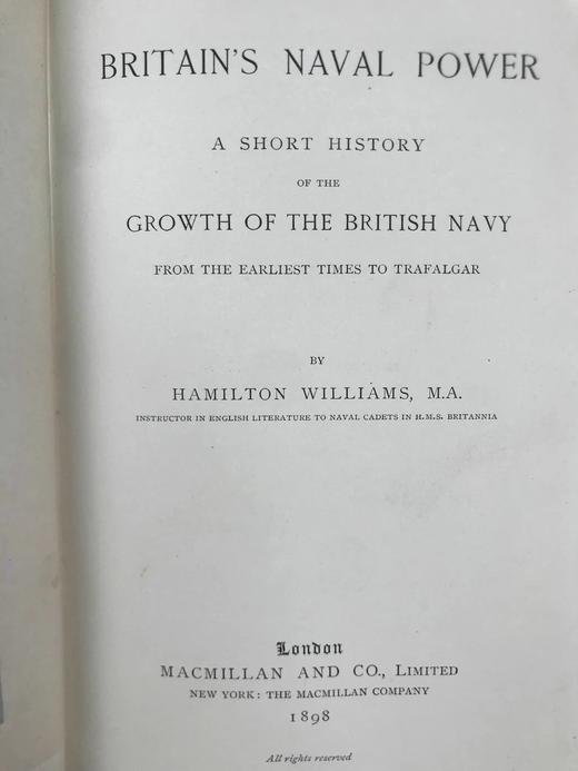 1898年 英国海军力量 21幅插图 漆布精装32开 商品图3