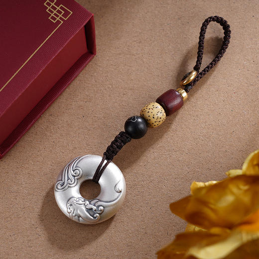 子佩集S999银平安喜乐钥匙扣【DZ712】平安扣纯银2310 商品图6