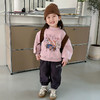 【加厚一体绒套装！抗寒升级】女童加绒卫衣秋冬装，中小童加厚一体绒套头衫上衣，，暖意加倍。轻松穿搭，时尚随行立体剪裁，质感出众lm 商品缩略图7